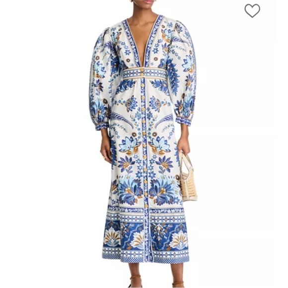 NWT Farm Rio Ana Tapestry Maxi Dress $285 XS - Picture 2 of 7